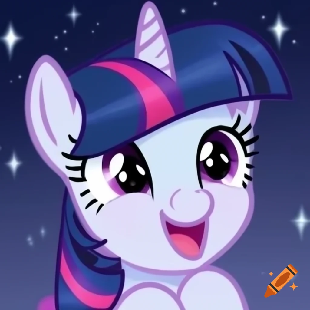 Cute pony with stars in mane