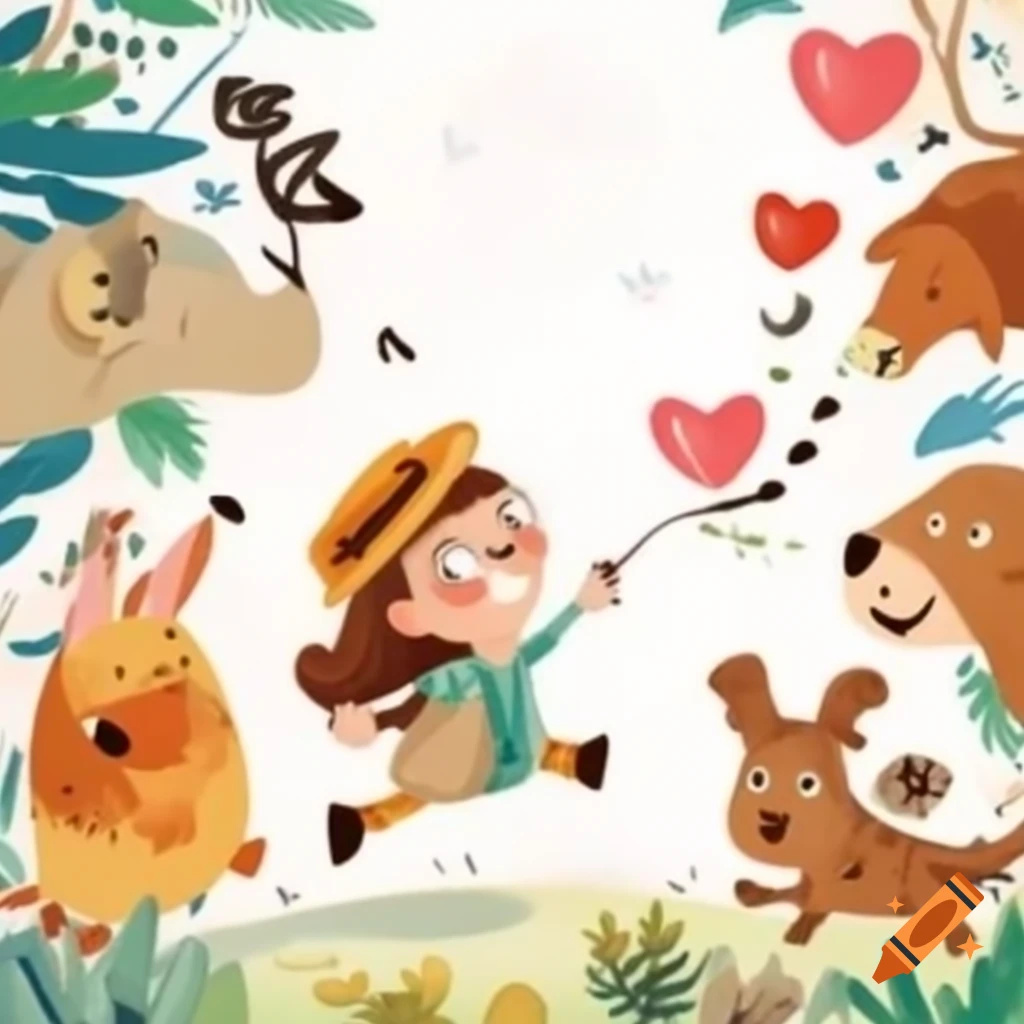 Enjoying happiness through walks with playful animals and caring for them
