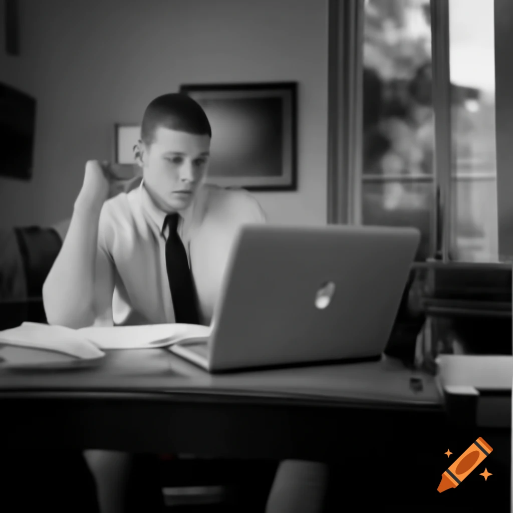 Young man receiving career advice on laptop from female coach