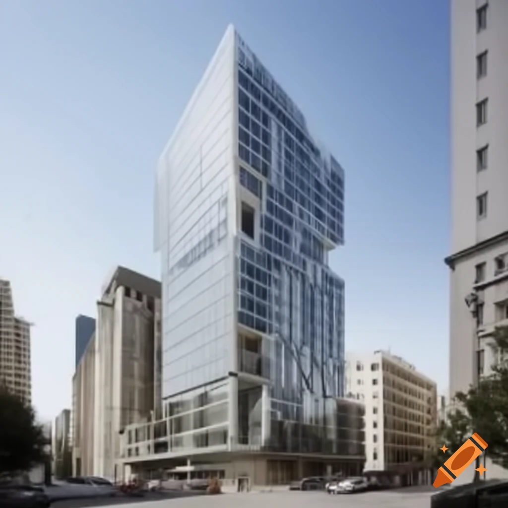 Modern high-rise building