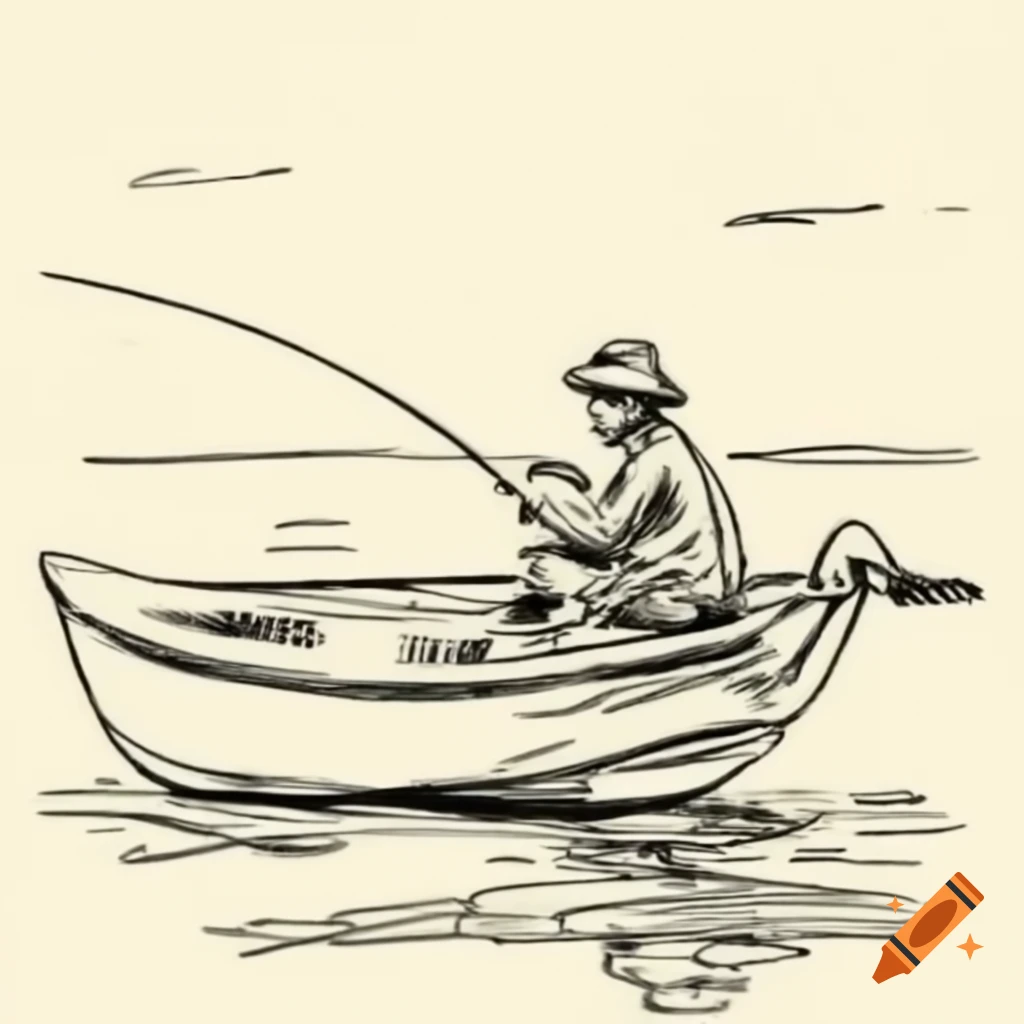 Silhouette of ancient greek sailor on boat with sun behind on craiyon