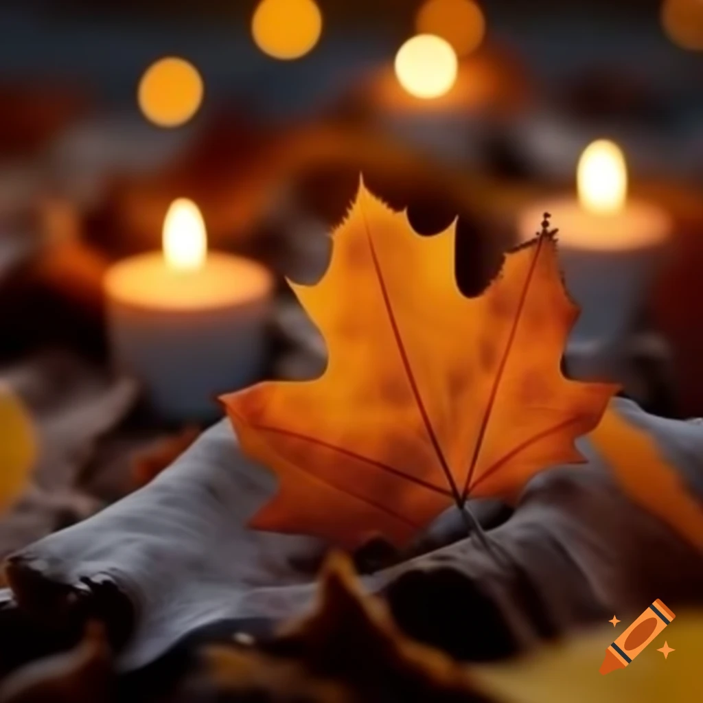 Cozy 2D autumn background with warm colors