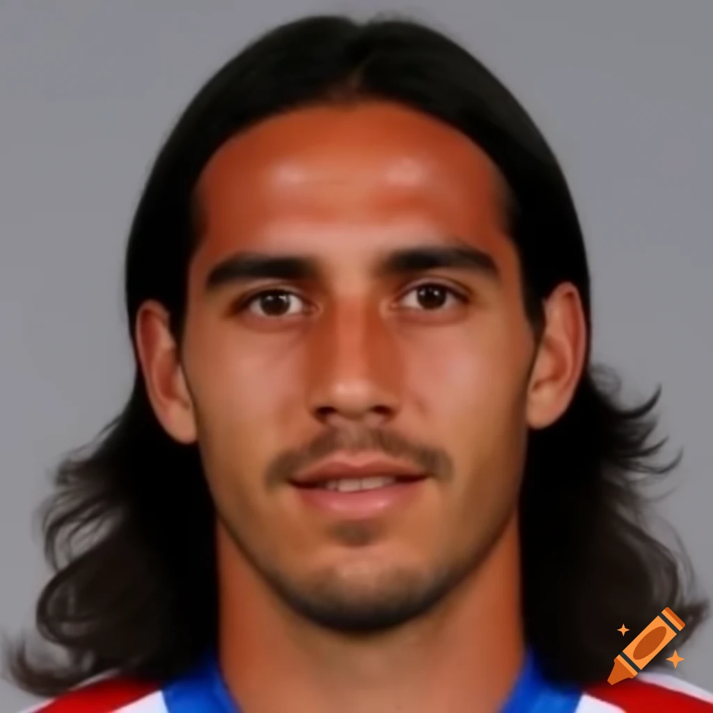 Young Footballer With Short Brown Hair In A Panama Jersey Standing To young-footballer-with-short-brown-hair-in-a-panama-jersey-standing-to