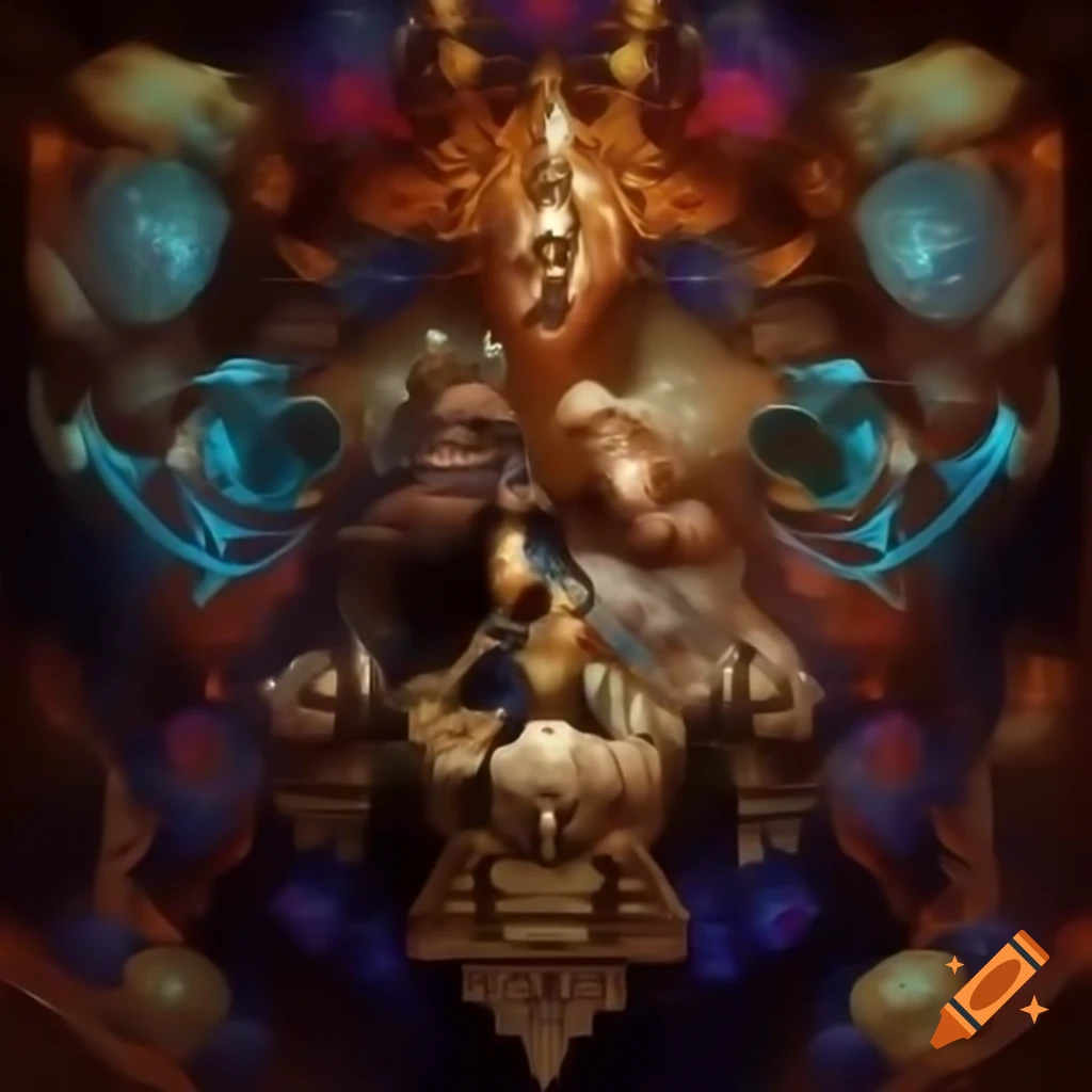 Concept of automatization with a central figure symbolizing progress
