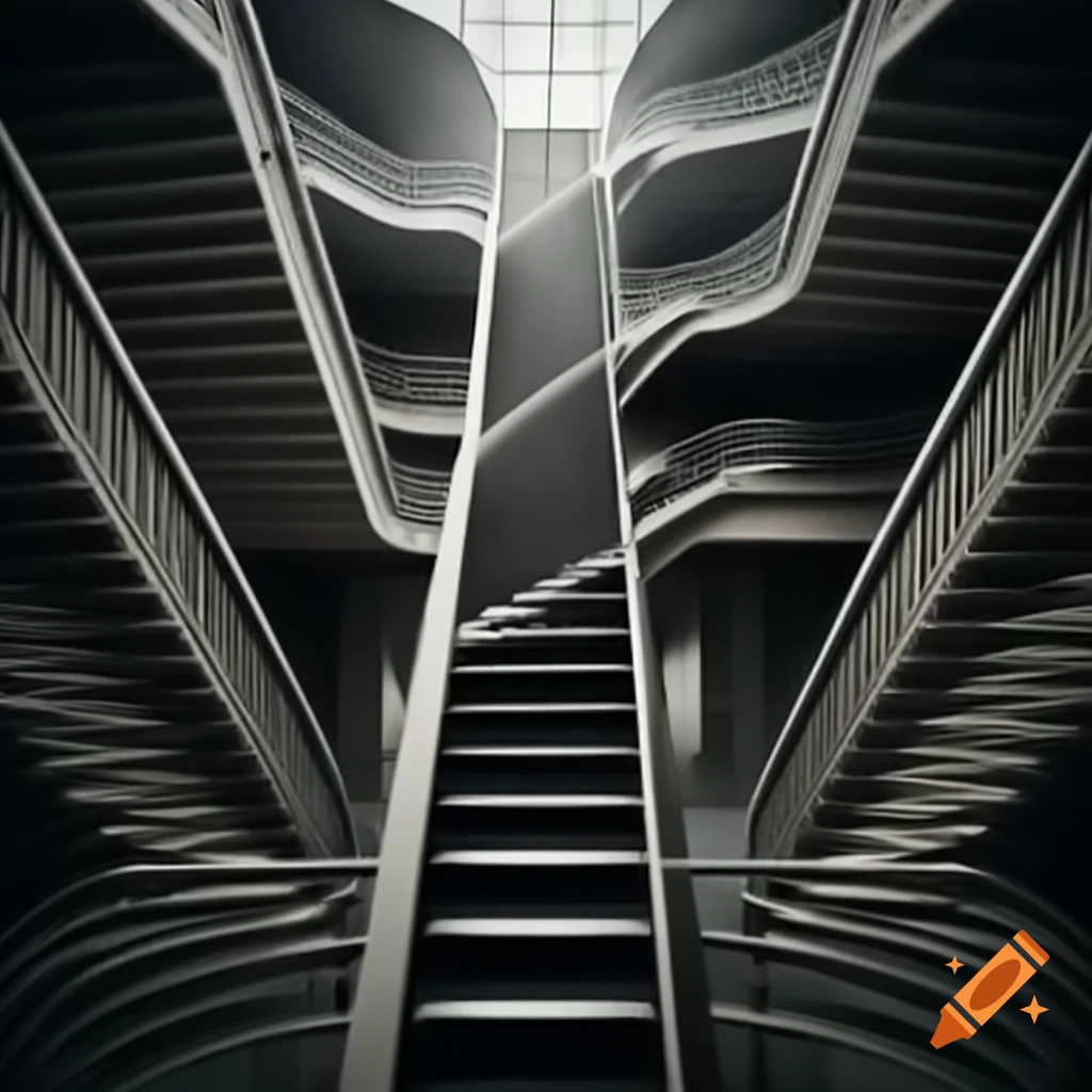 Intricate stair maze design