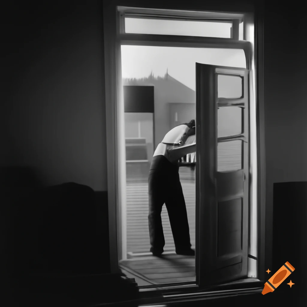 Person at home viewing door-to-door salesman showcasing various nail clippers
