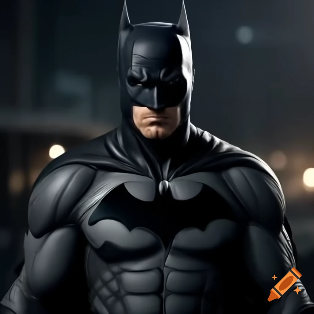 Batman character in superhero costume