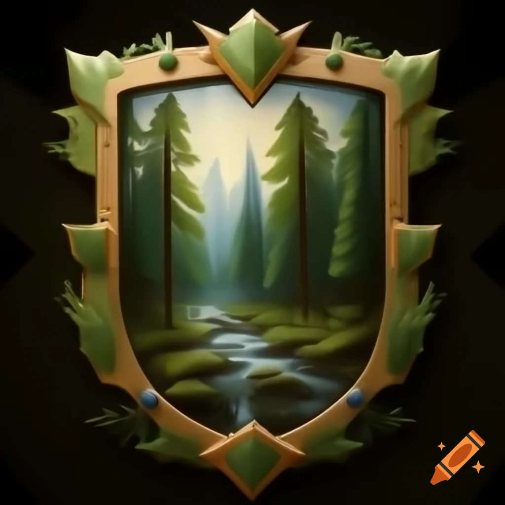 Crest featuring a forest and the word 'explorer' in bold