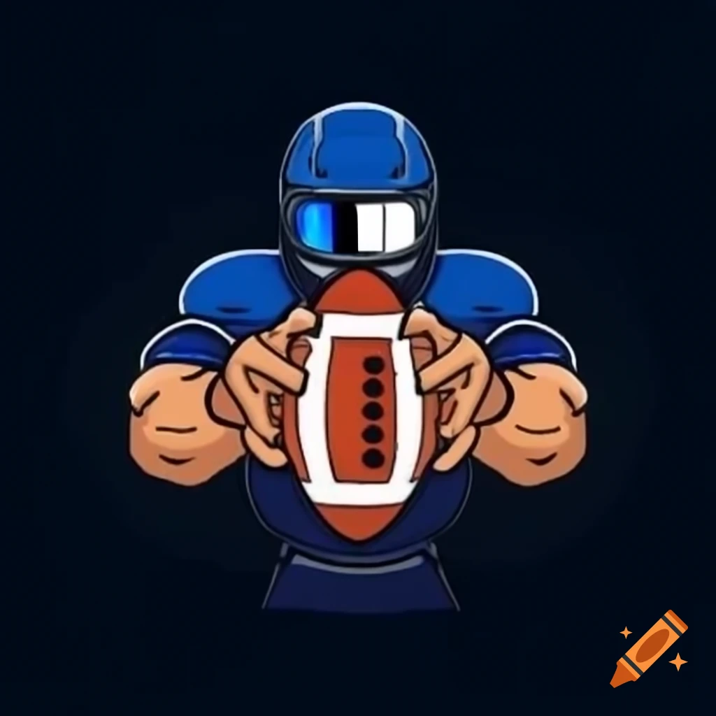 Race car driver throwing American football in digital flat art style