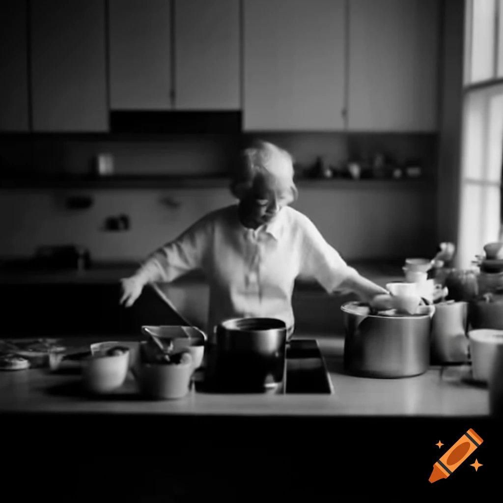 Person Cooking In Kitchen Using Smart Device Like Alexa On Craiyon crazy-lyra-s-show-toronto-on