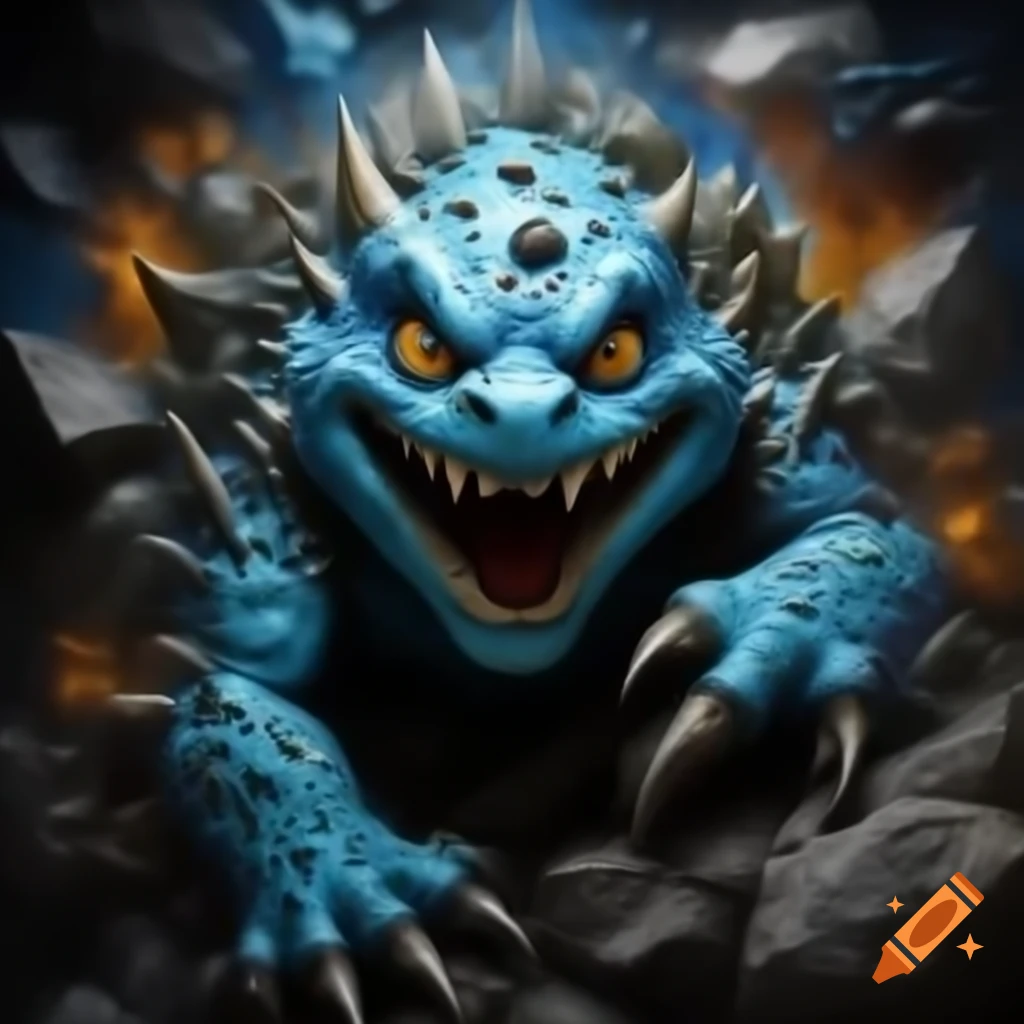 Graffiti art featuring Blastoise character