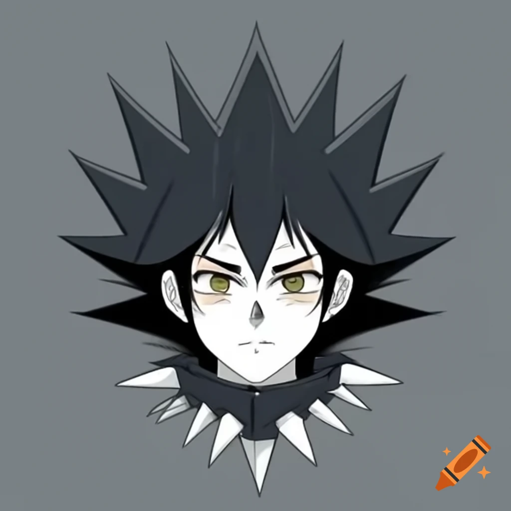 Spiked collar painting on grey background