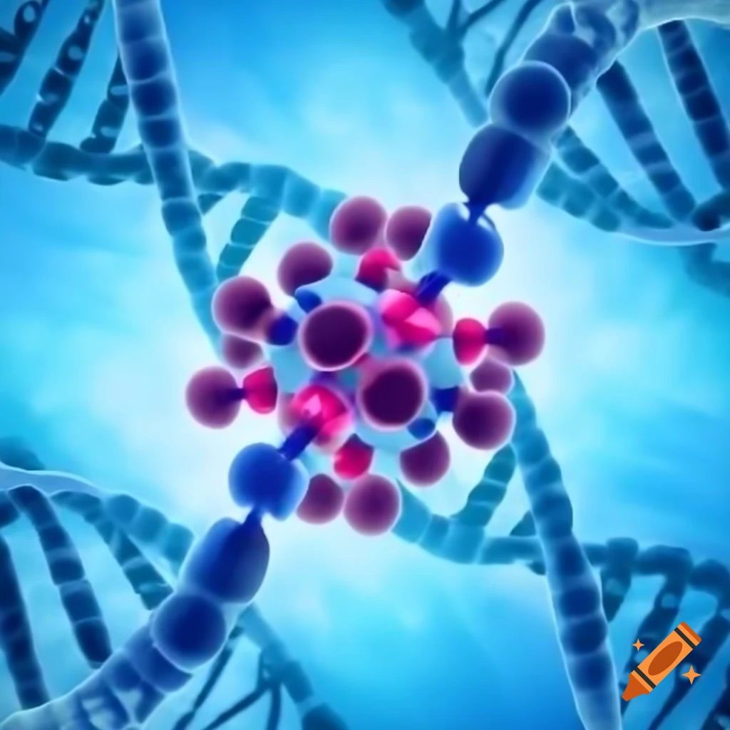 Molecular structure of STD interacting with DNA strand