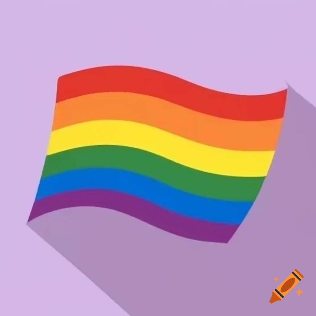 Vector graphic of the LGBTQ flag