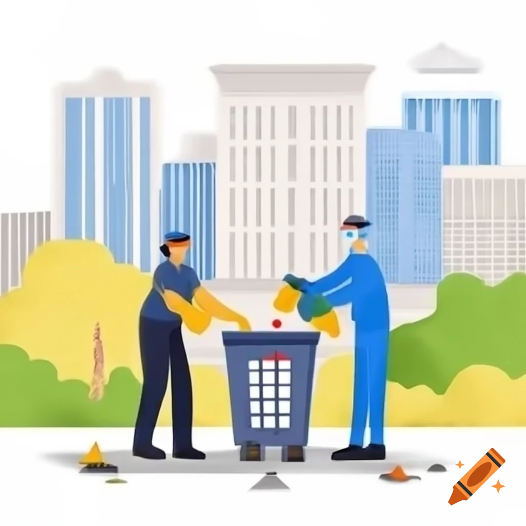 Citizen collecting trash in public park to maintain cleanliness