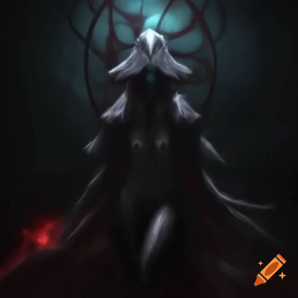 Artistic depiction of eldritch horror inspired by video games and H.P. Lovecraft