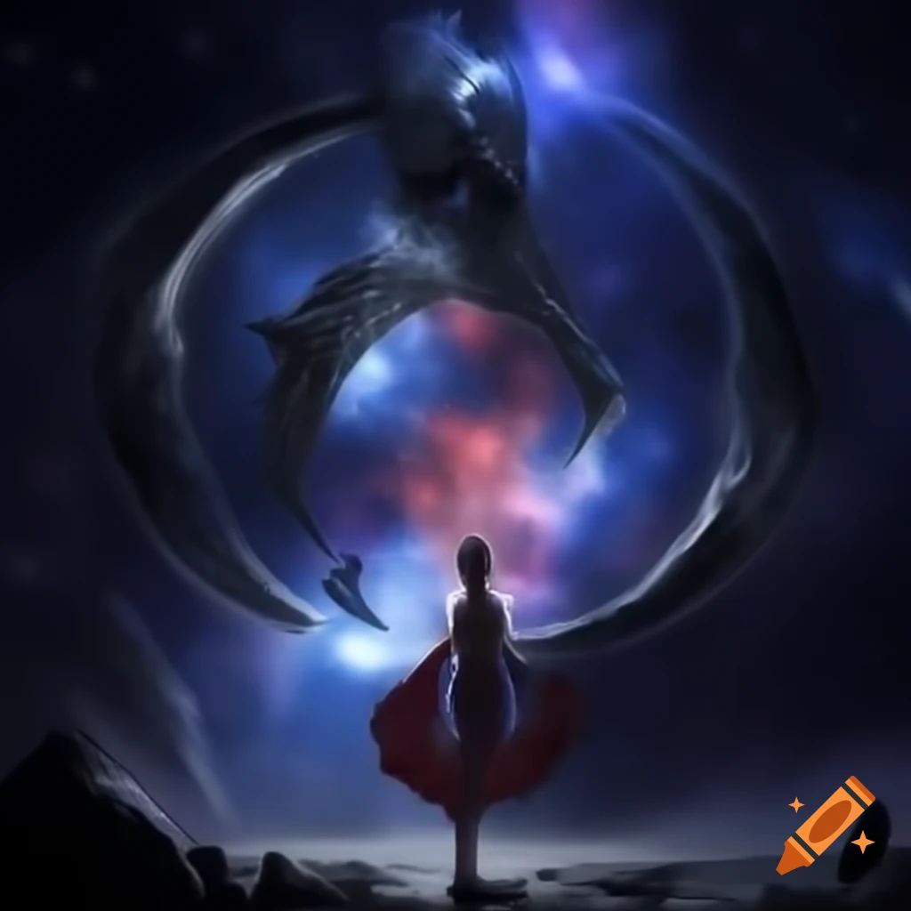 Surreal cosmic dream war aftermath with resurrecting heroes and mystery