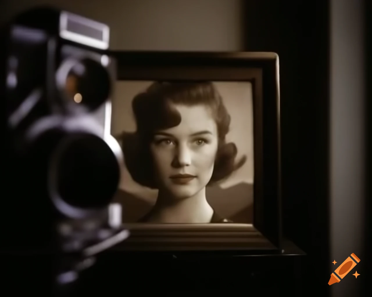 Vintage portrait of a beautiful young woman