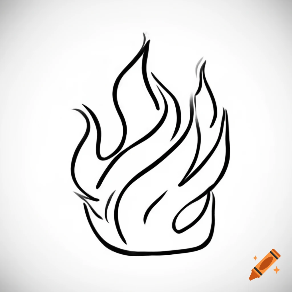 Sketch of a fire runic symbol