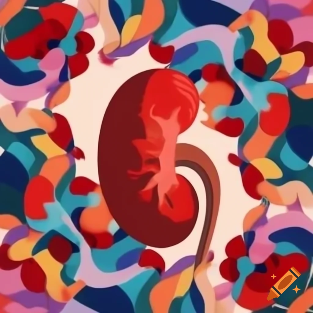 Artistic representation of a kidney