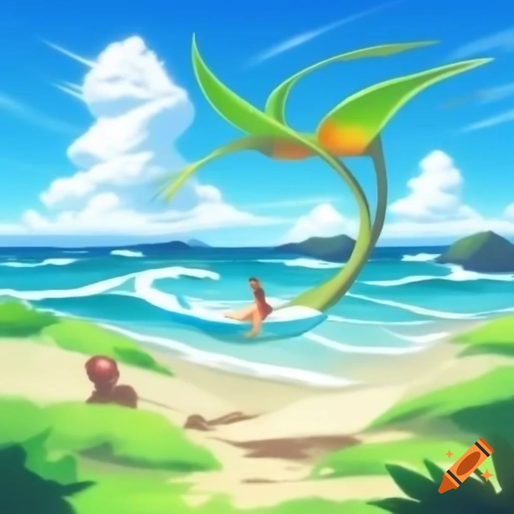Paradise in the sky featuring beach, surfing, river, and grass with fungus