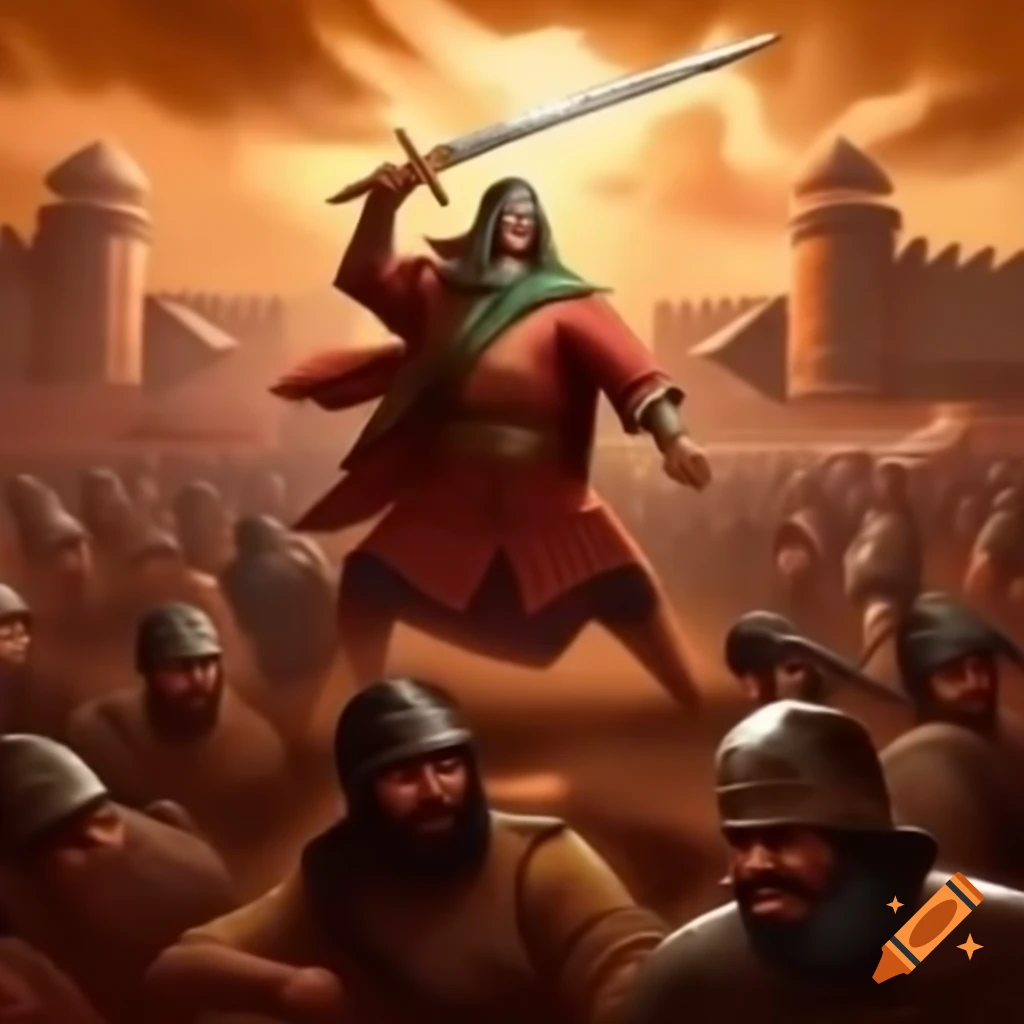 Dramatic portrayal of legendary Khyber War featuring Mola Ali as a valiant warrior