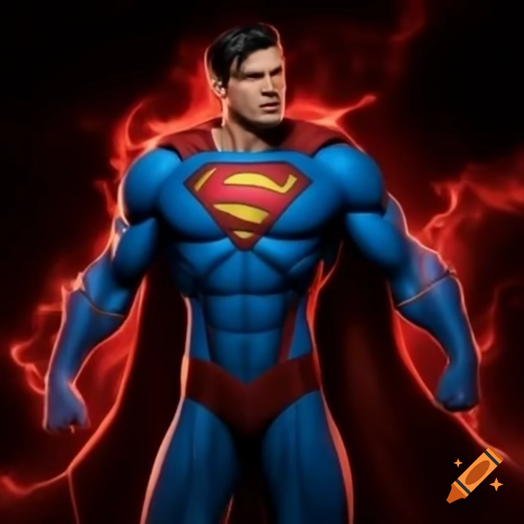 Superman character in action pose