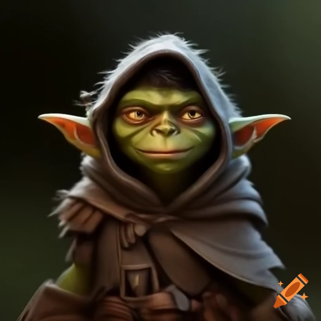 Goblin wearing a poncho