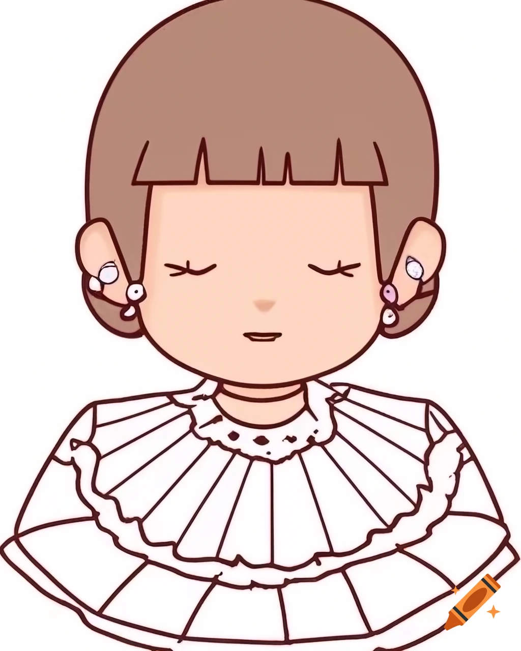 Girl with a Pearl Earring reimagined in Takashi Murakami's style