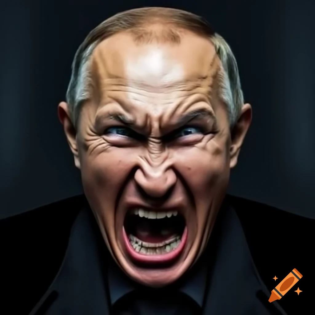 Satirical Depiction Of Vladimir Putin As The Devil Holding Vodka On Craiyon