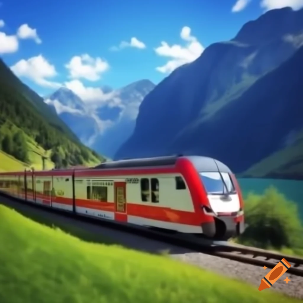 Train in the sea