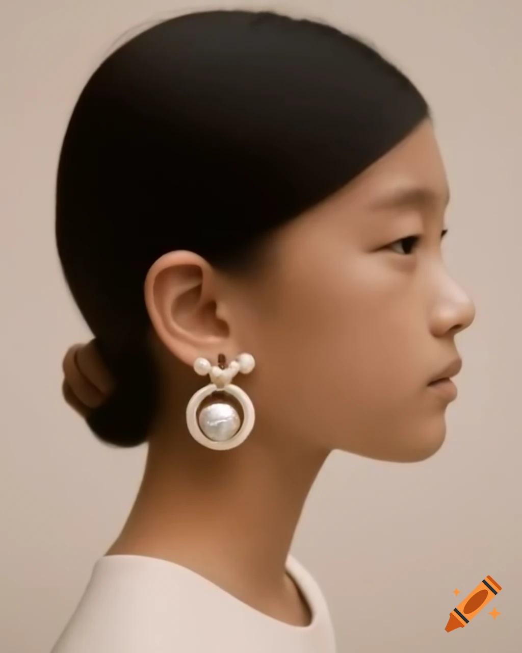 Girl with a Pearl Earring reimagined in Takashi Murakami style