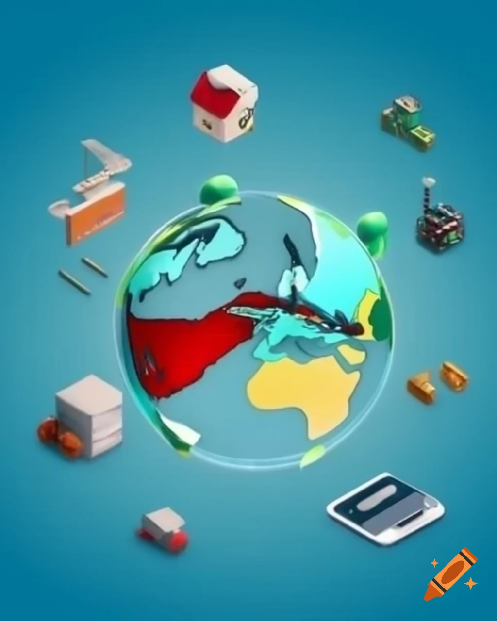 Website background design featuring the name "World Information"