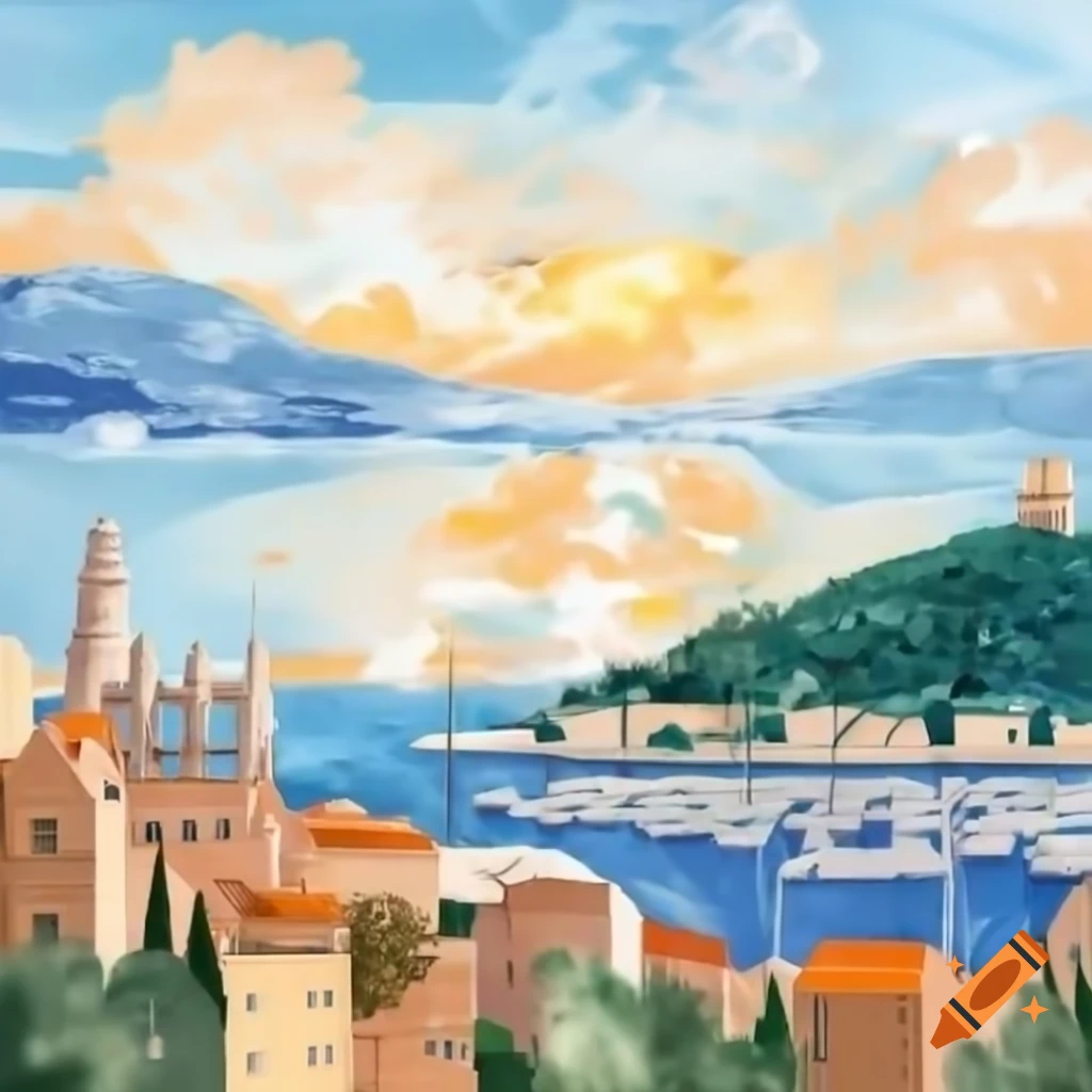 Cityscape of Marseille for painting inspiration
