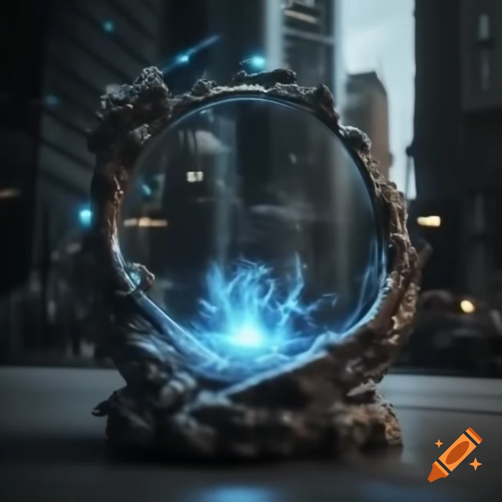 Urban fantasy console powered by magical energy