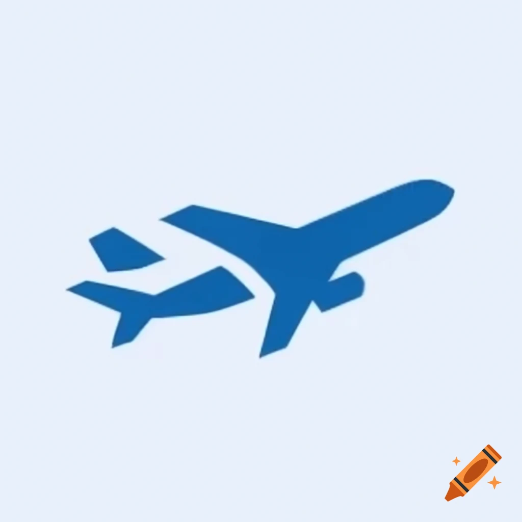 Courier plane service logo design