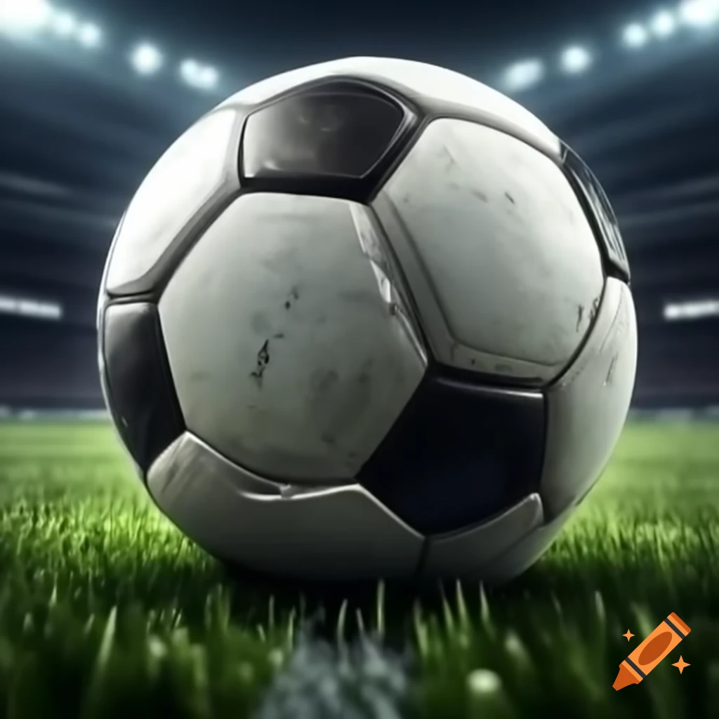 Dynamic scene of soccer action