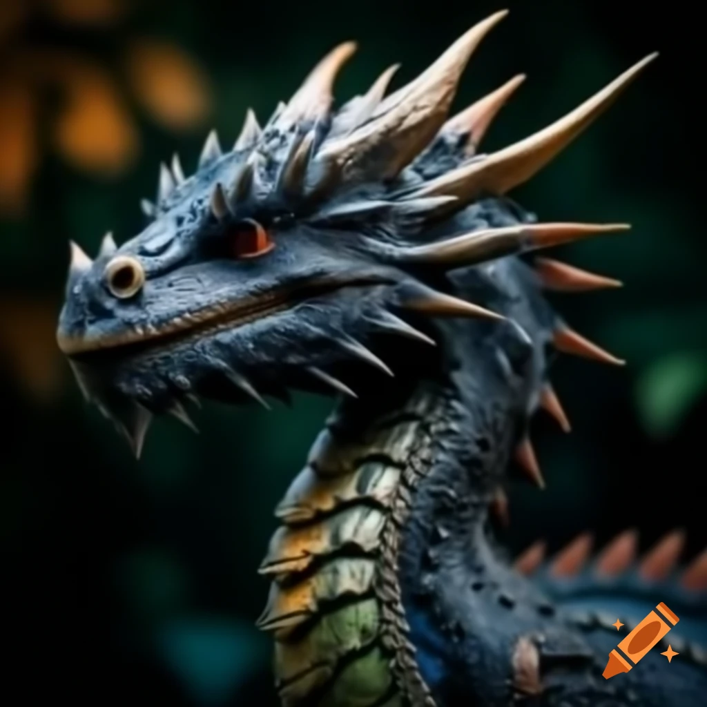 Noble small black dragon