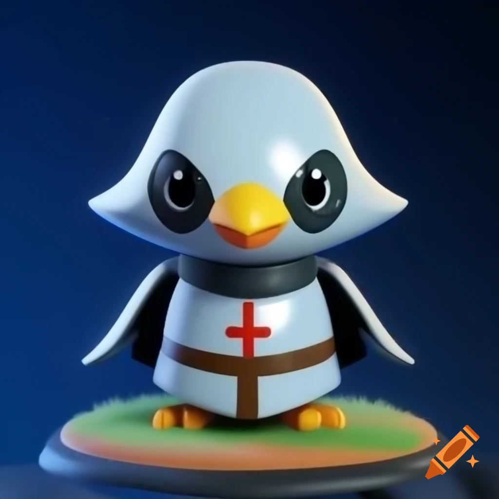 3D cute Crusader Pokémon character