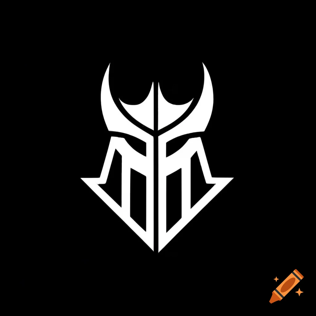 Vanguard white knight badge crest logo design