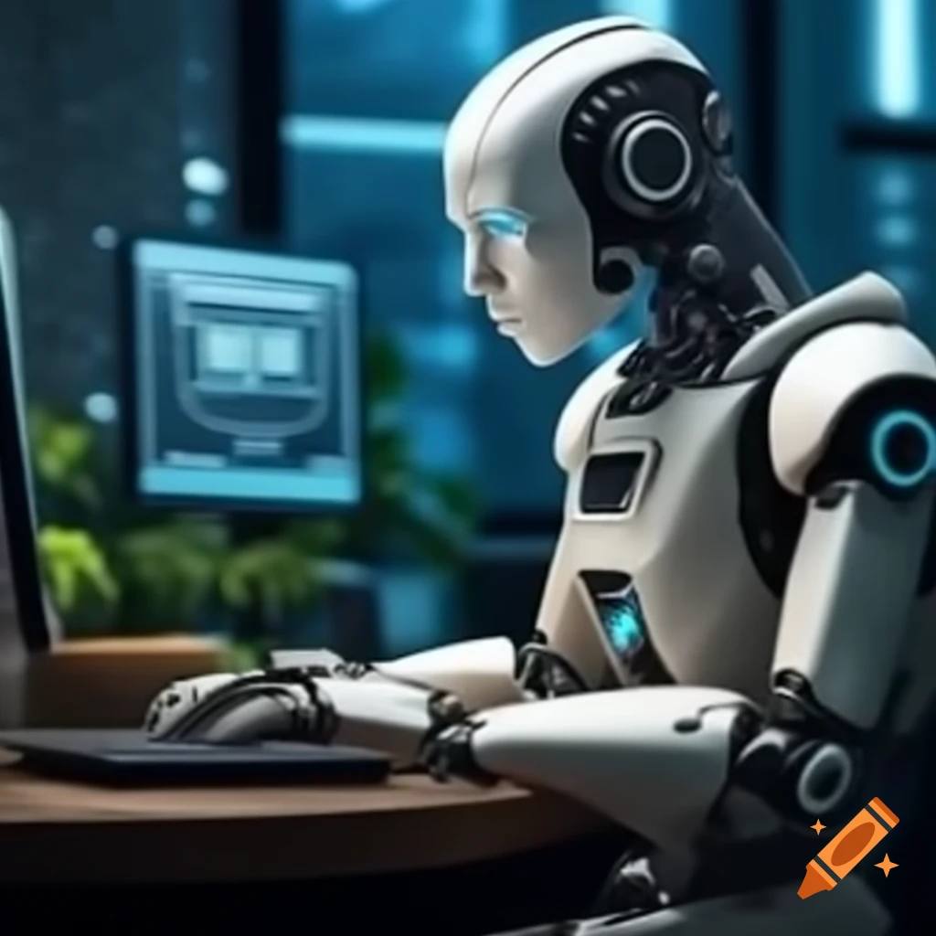 Futuristic robotic computer design