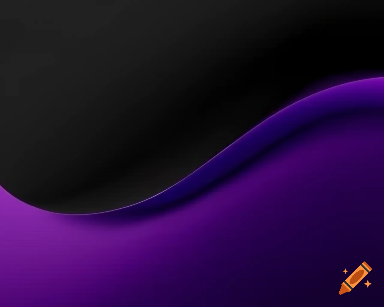 Abstract banner with black and dark purple curvy design