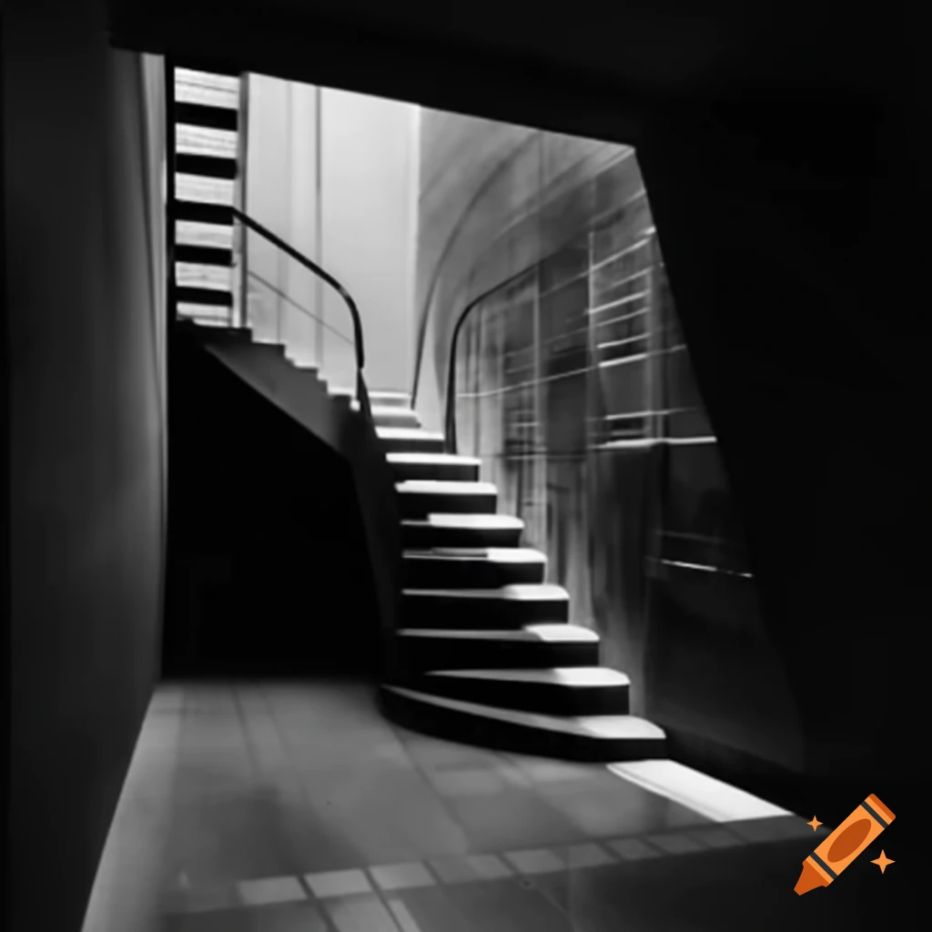 Optical illusion depicting infinite stairs
