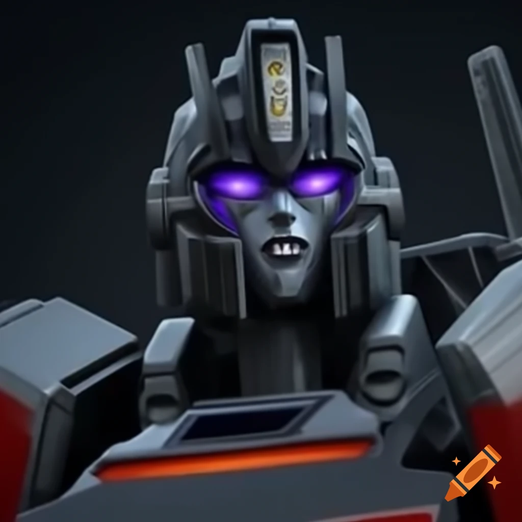 Cybertronian queen from G1 in comic book style