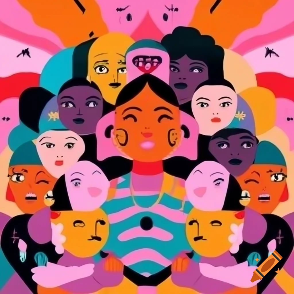 Feminist illustration inspired by the population of Calvià