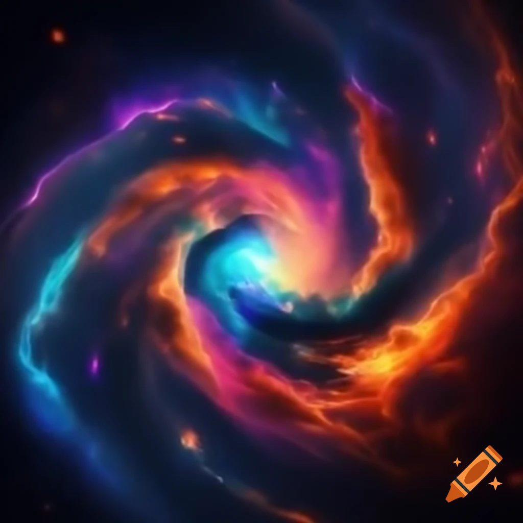 Colorful galaxy artwork