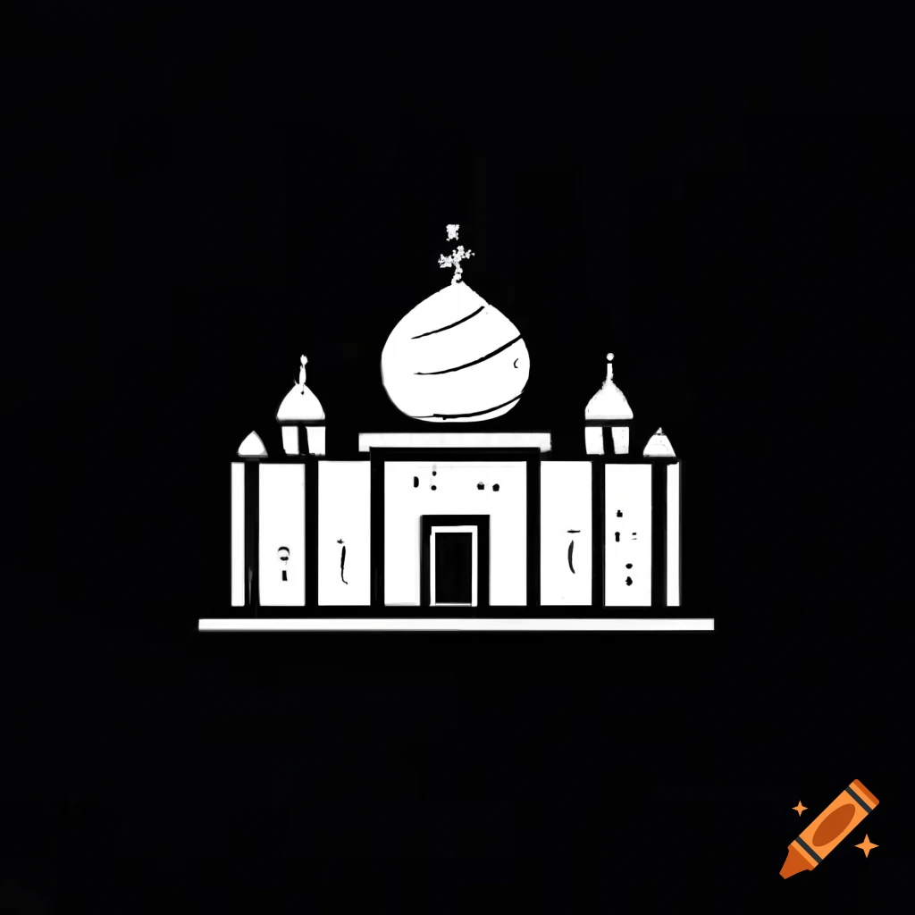 Graphic design of Gohar Shad Mosque with text '' AI Goharshad ''