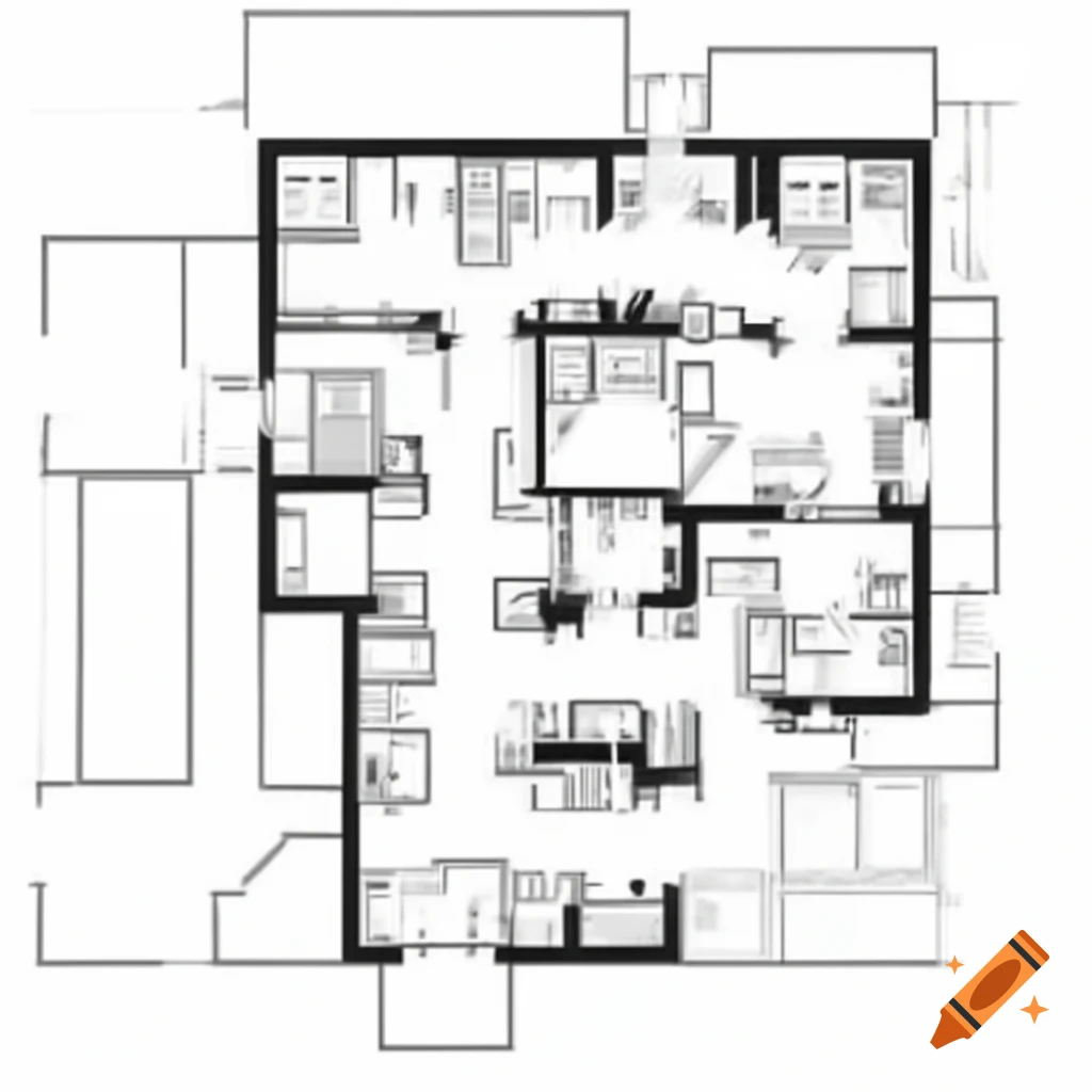 Interior plan for a spine hospital in 5000 sq ft with essential rooms