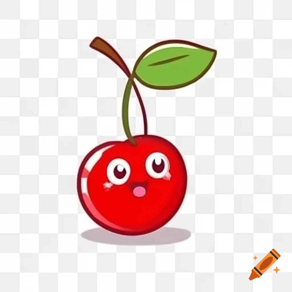 Cartoon cherry illustration