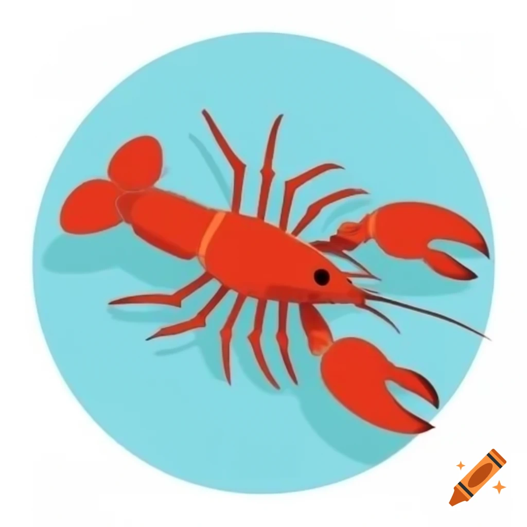 Vector illustration of crayfish